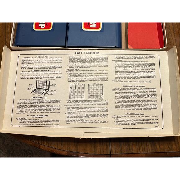 Vintage 1981 Battleship Game MB Complete Parts Read Description - Picture 3 of 11